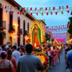 Celebrations of Virgen de Guadalupe in San Miguel de Allende