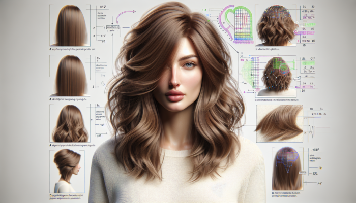 Woman showcasing a medium layered haircut, designed for fine hair's thickness, styled to enhance movement and volume, tailored to her face shape and texture.