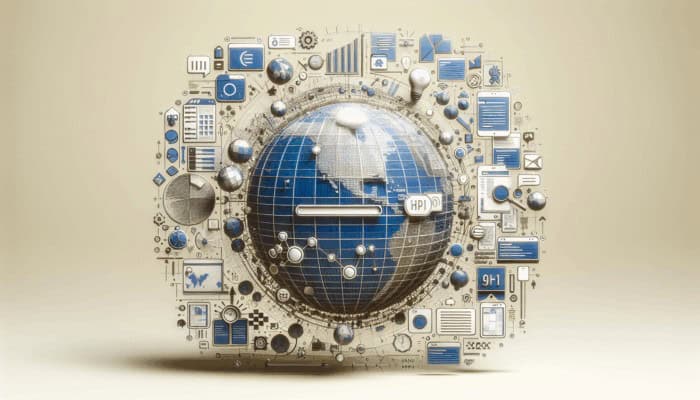 Effective Technical SEO Techniques: A minimalist webpage with fewer HTTP requests showcasing images, scripts, and stylesheets for a better global user experience.
