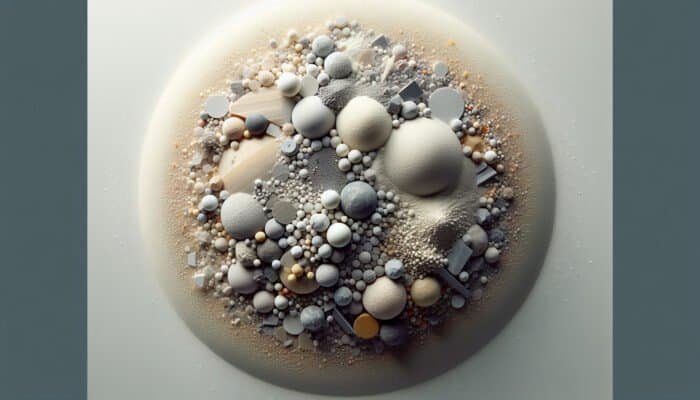Ultra-fine limestone particles combined with minerals and abrasives creating a smooth, high-shine polishing powder for limestone.