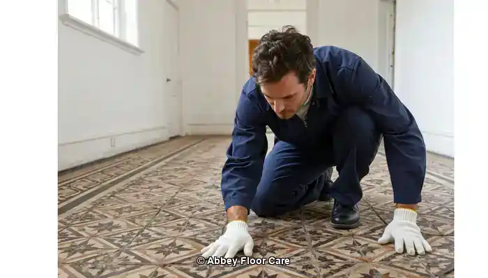 Restoring Faded Victorian Mosaic Tiles with Vibrant Colors